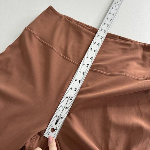 Lululemon Groove Super-High-Rise Flared Pants Womens 14 Roasted Brown Nulu Yoga - Picture 8 of 10